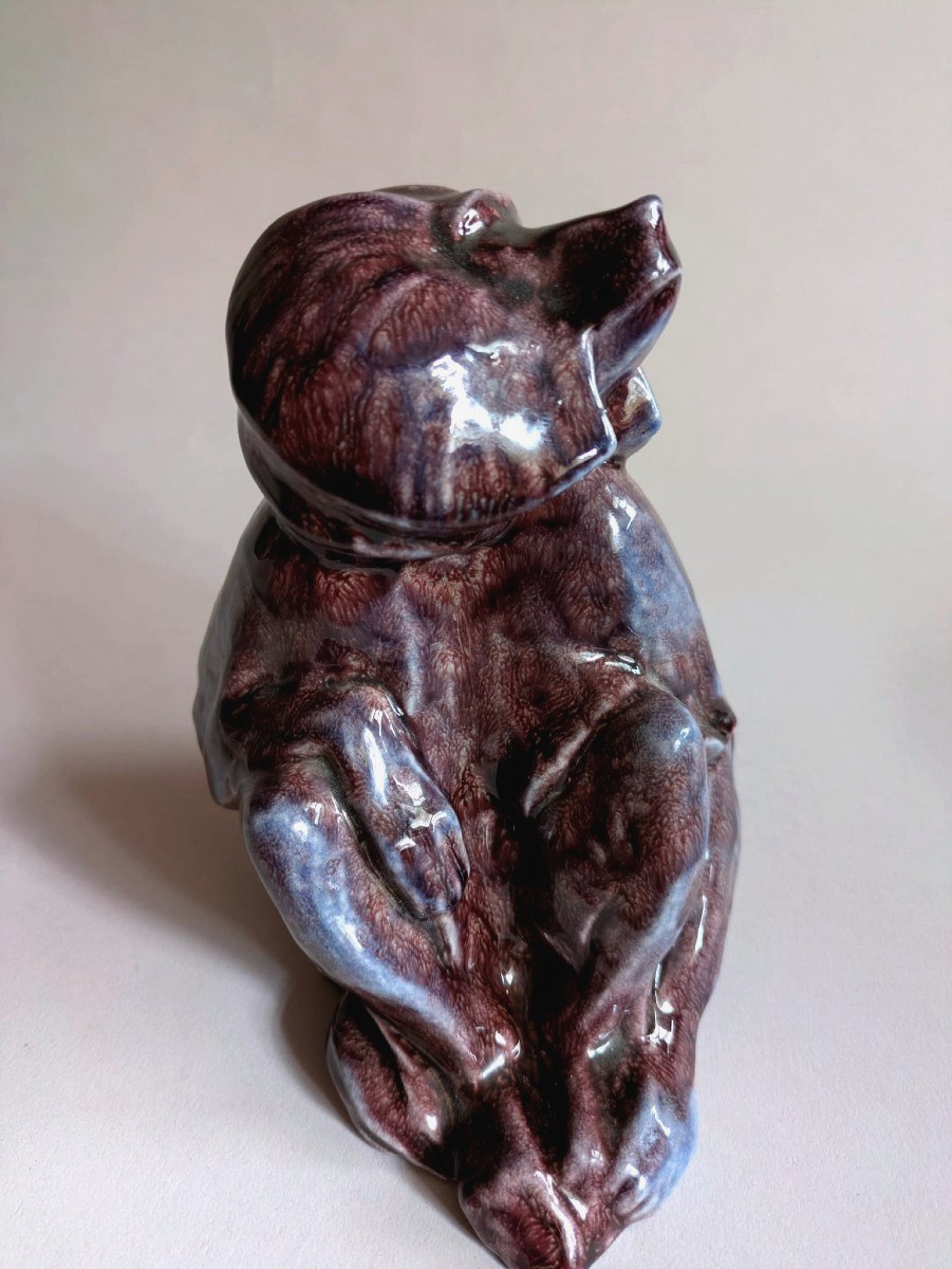 Art Deco Baboon By Georges Lucien Guyot (1885-1973)-photo-4