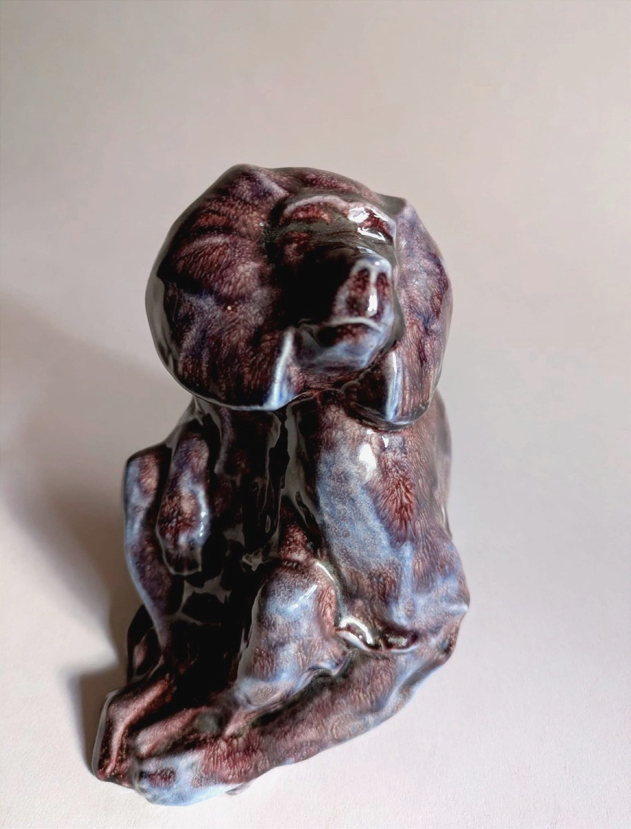 Art Deco Baboon By Georges Lucien Guyot (1885-1973)