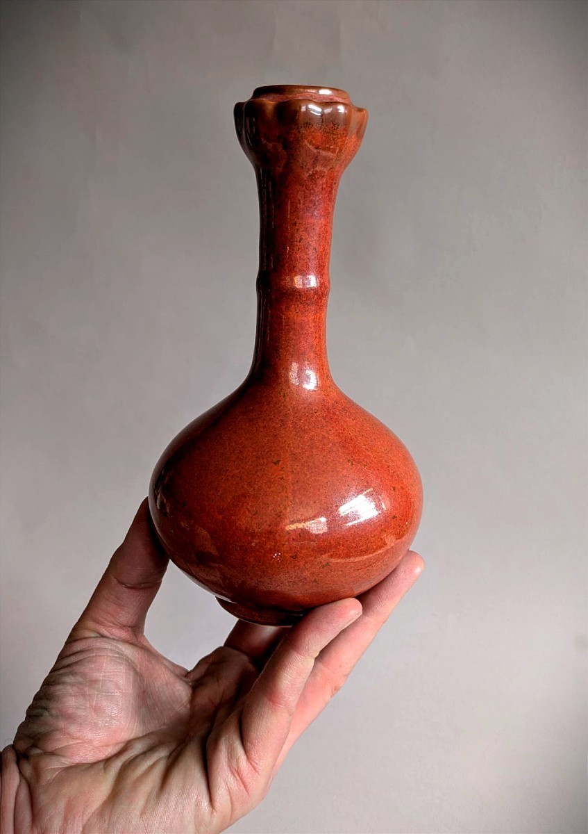 Chine Vase bouteille Porcelaine Qing (1644 - 1912)-photo-4