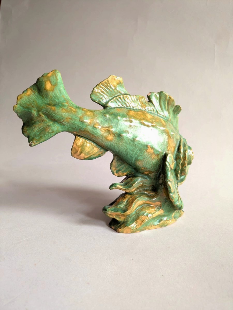 Poisson céramique art déco-photo-3