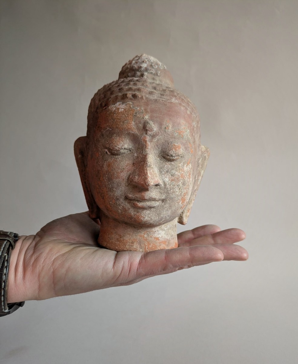 Grosse t&ecirc;te de Bouddha Tha&iuml;lande -photo-3