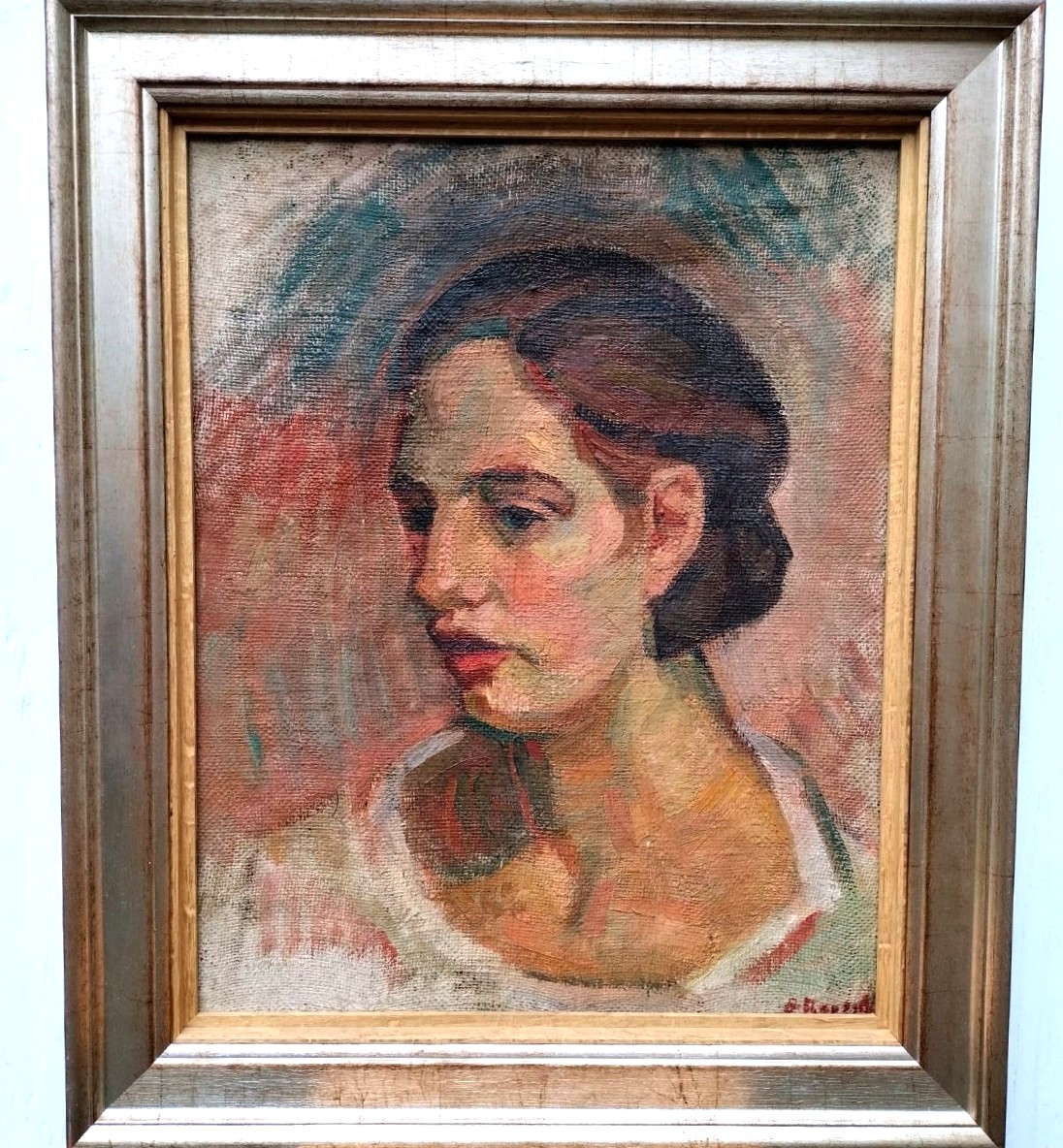Portrait Jeune Femme Art D&eacute;co 1930 