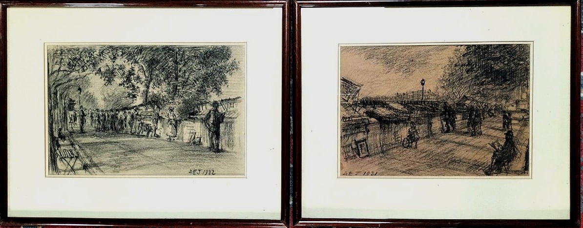 Quais De Paris bouquinistes 1922