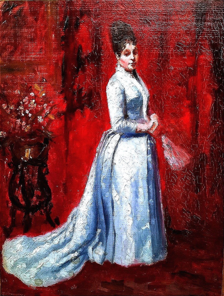 Femme &agrave; l'&eacute;ventail 1870