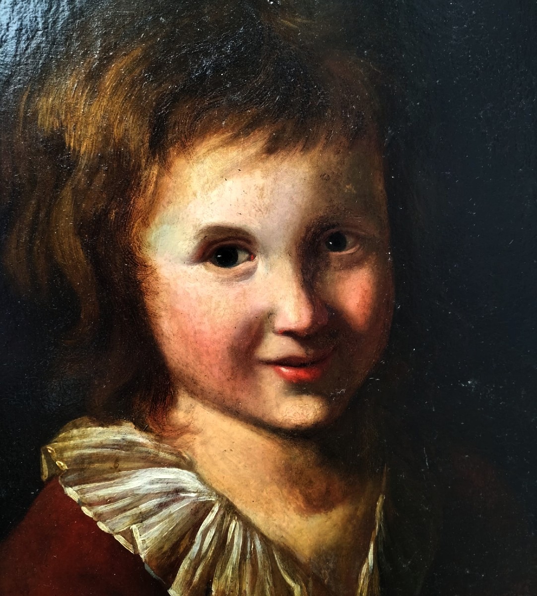 Portrait Of A Young Boy With A Cat, Late 18th Century-photo-2