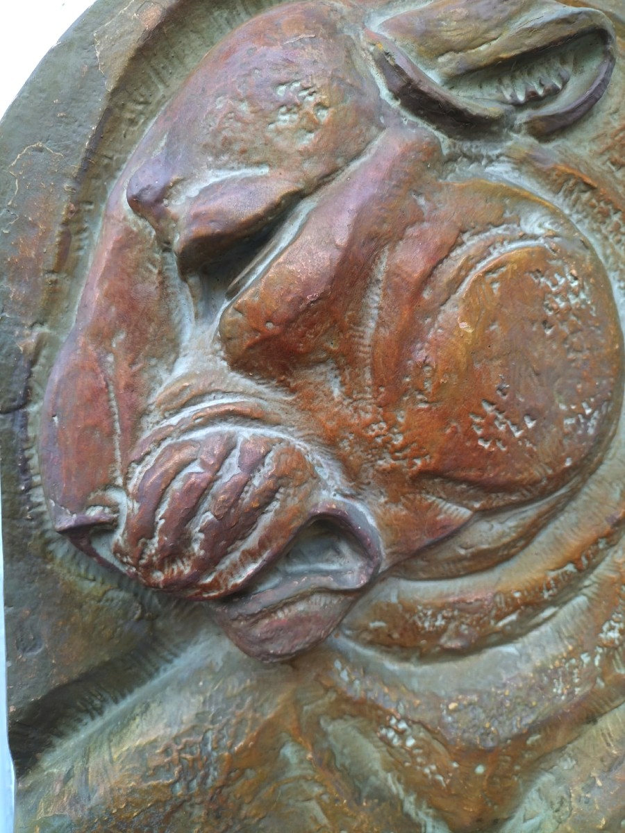 Art Deco Terracotta Tiger-photo-2