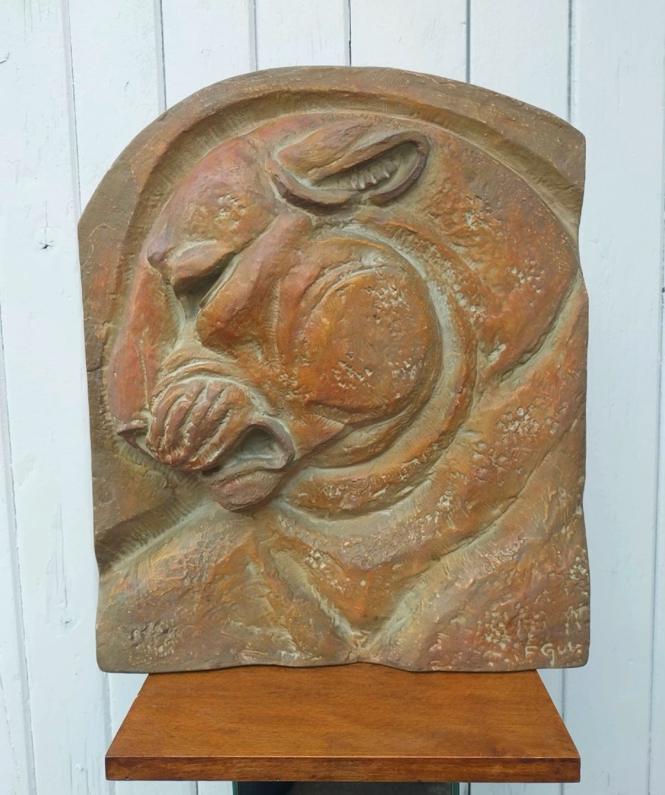 Art Deco Terracotta Tiger