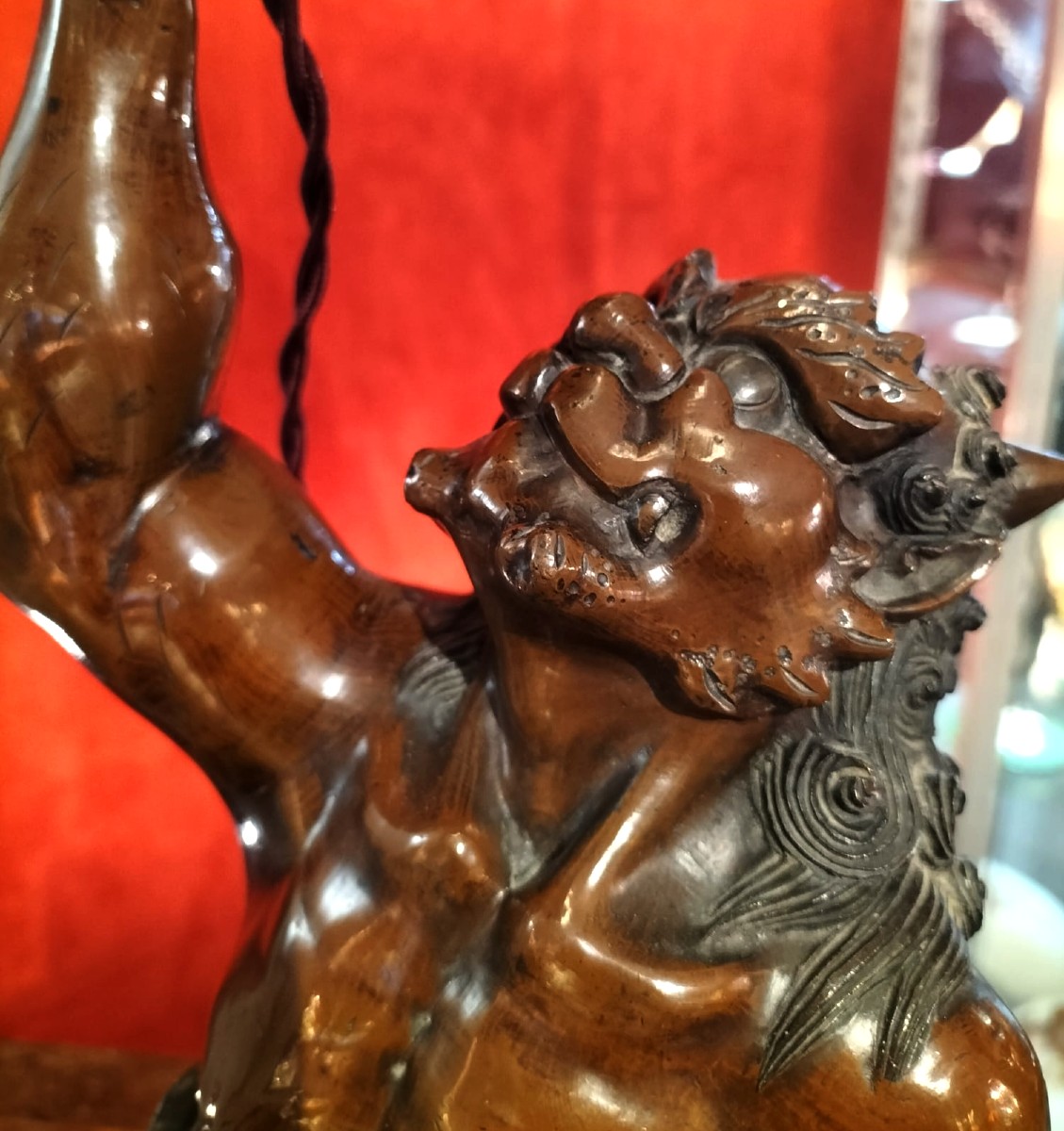Lampe Bronze Japon Oni-photo-4