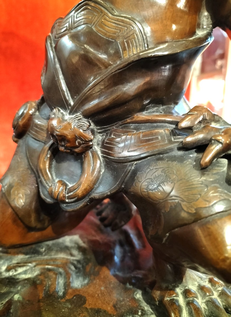 Lampe Bronze Japon Oni-photo-5