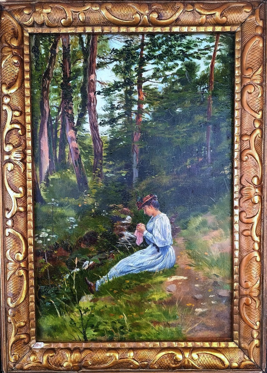 Elegant Woman At Rest, 1880