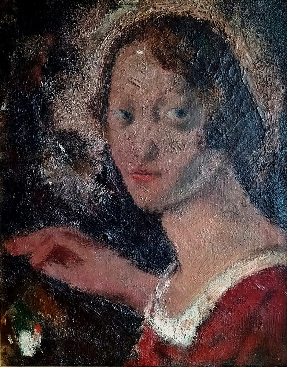 Portrait femme expressionniste 1930-photo-2
