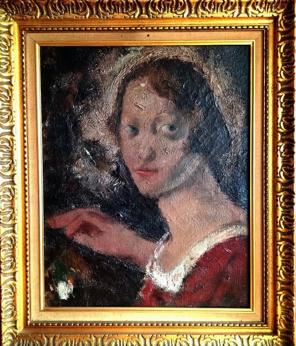 Portrait femme expressionniste 1930
