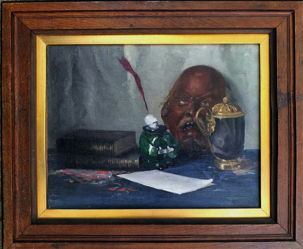 Nature morte au masque Japonais 1900
