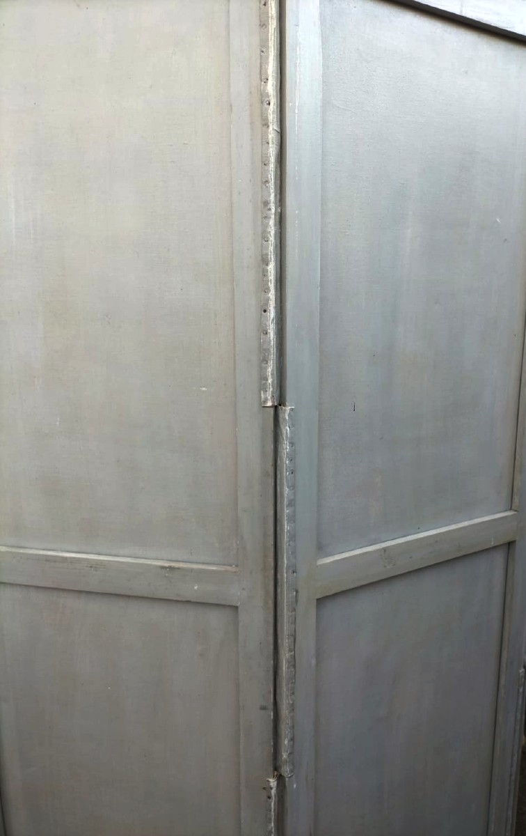 Grand Paravent peint Scène portuaire-photo-7