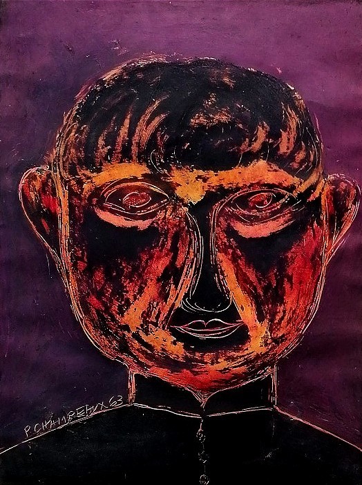 Art Brut Paul CHAMPEAUX-CARPENTIER (1904-?) Mus&eacute;e art moderne Saint Etienne-photo-2