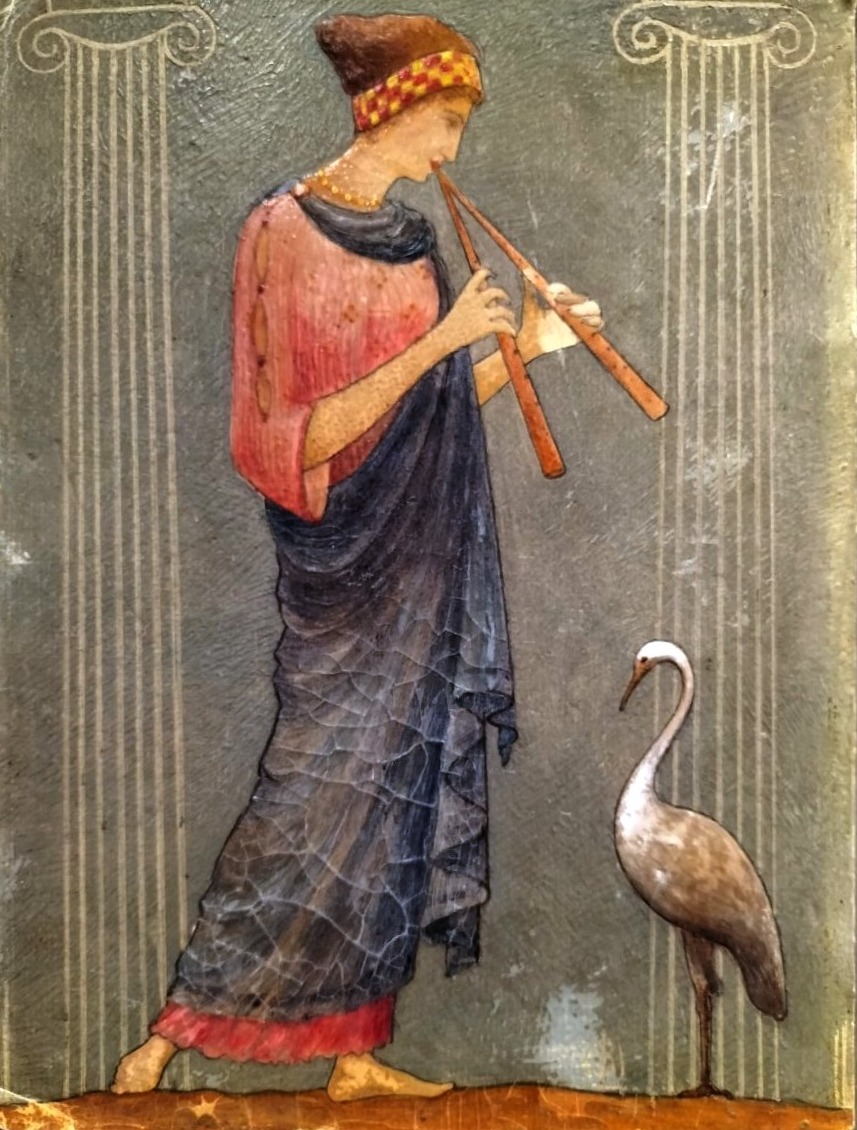 La joueuse de Aulos portait symboliste