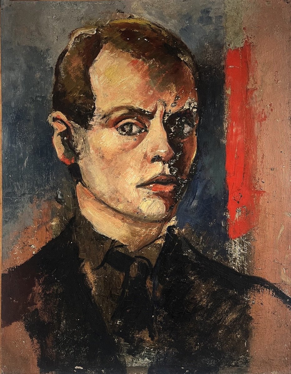 Portrait homme expressionniste 1920