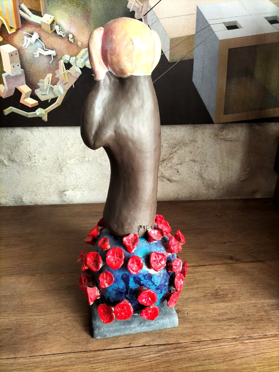 Art singulier Sculpture Le cri Munch -photo-3