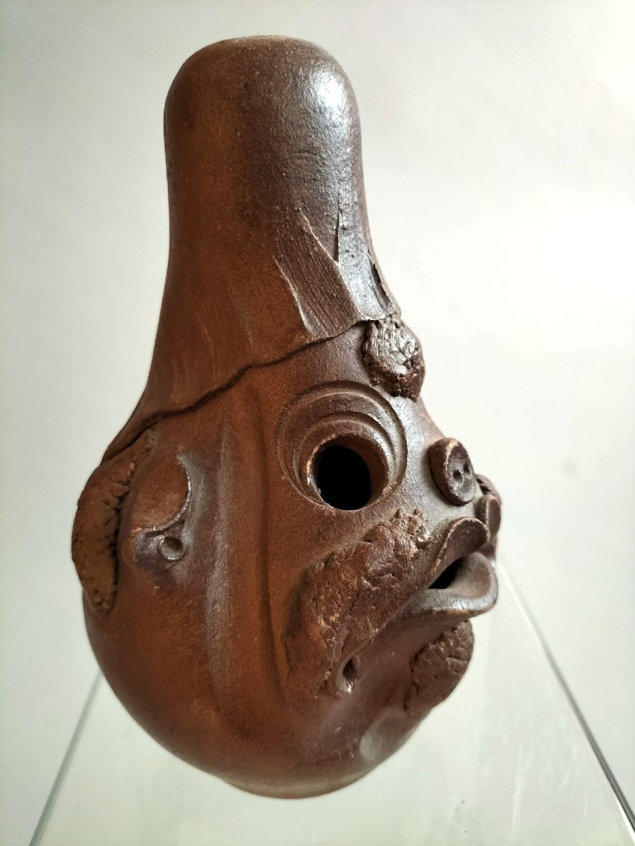 Sculpture anthropomorphe terre cuite-photo-2