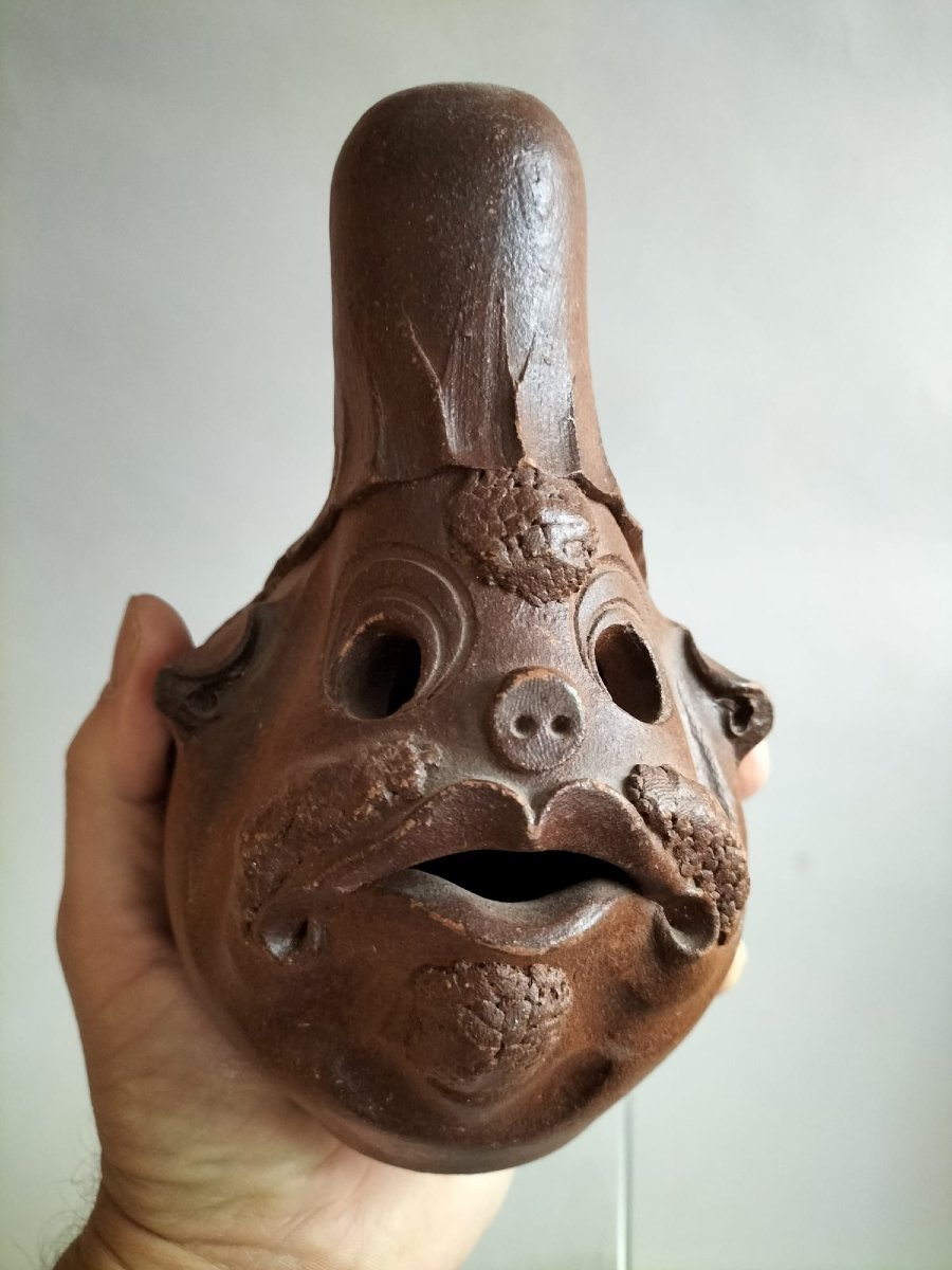 Sculpture anthropomorphe terre cuite-photo-1