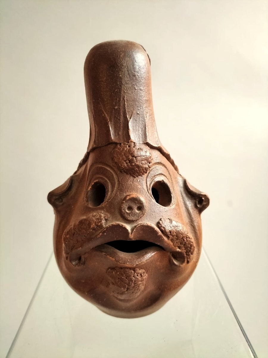 Sculpture anthropomorphe terre cuite