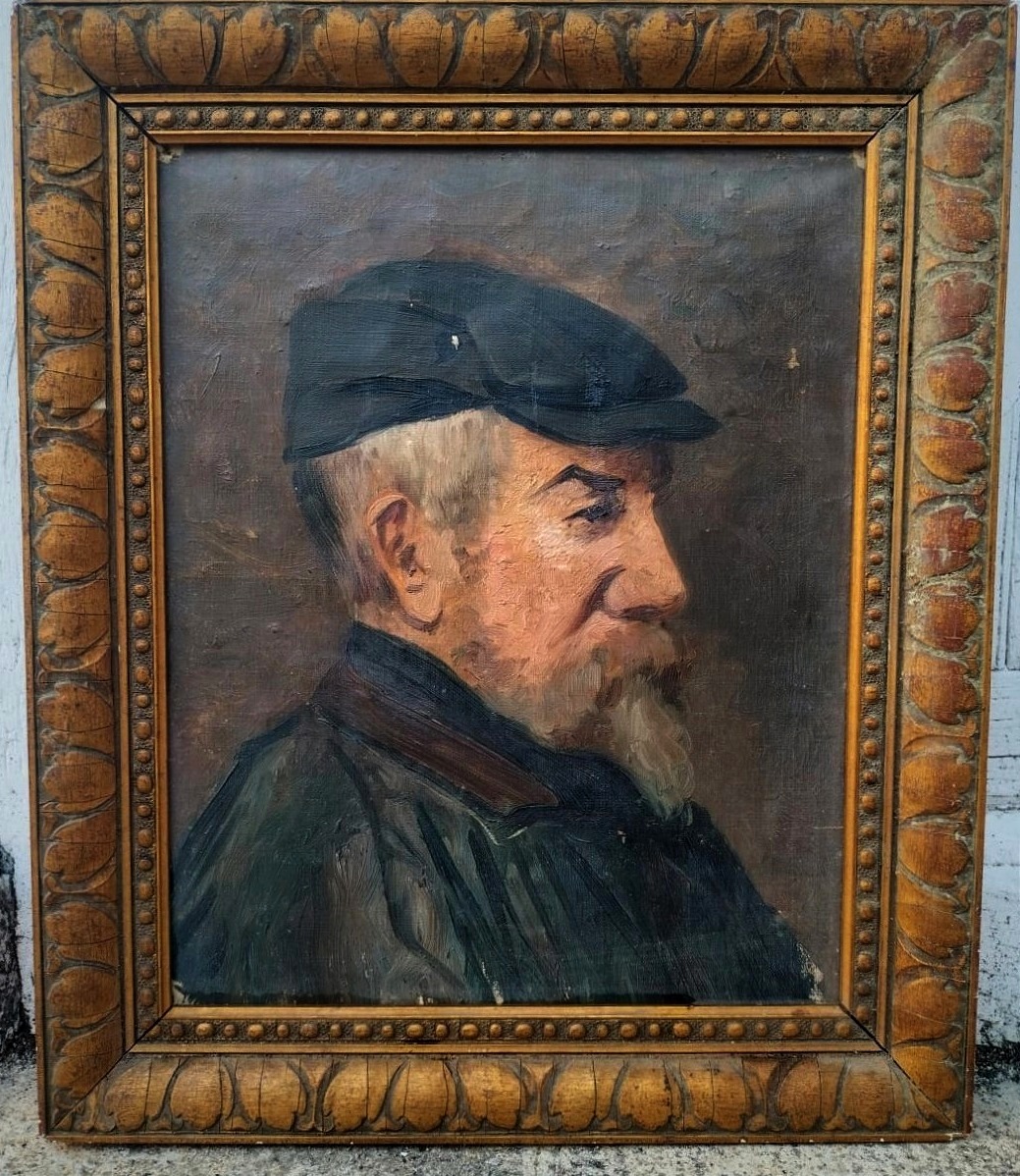 Portrait impressionniste Homme de profil 1880