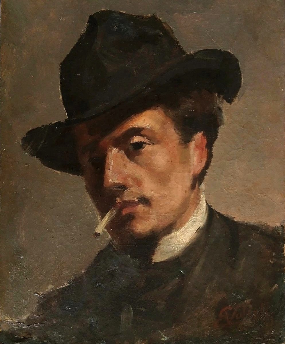 Portrait Of A Dandy Wearing A Hat 