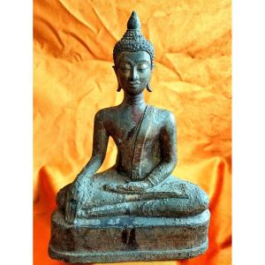 Bouddha Bronze Thaïlande XVIII_éme Siècle