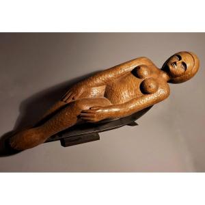 La Baigneuse Nue Grande Sculpture Nabis Vers 1900