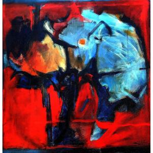 Large Abstract Expressionist Painting 
