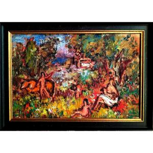 scène de bacchanales école Fauve 1
