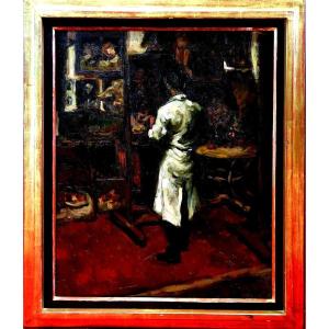 Self-portrait Painter In His Studio