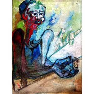 Le fumeur d&#039;opium  Expressionnisme 1950