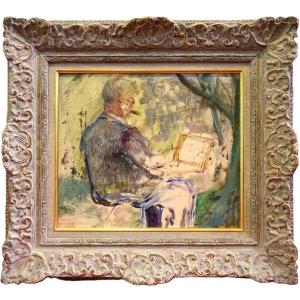 Self-portrait At The Easel 
