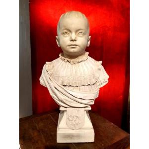 Plaster Bust Of A Child 