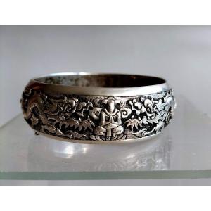 Bracelet Vietnam Argent Dragons 1900