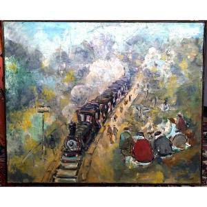 Le train Ecole Française 1950