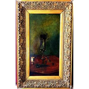 Nature morte impressionniste Le bouquet de violette 