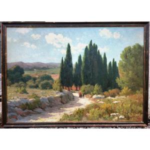 Grand Paysage Montpellier Gaston Prost 1930