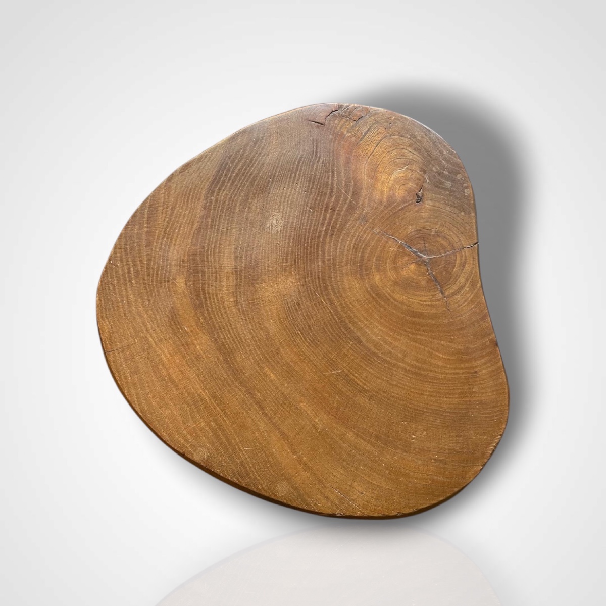 Suite Of Four Brutalist Stools, In Elm-photo-4