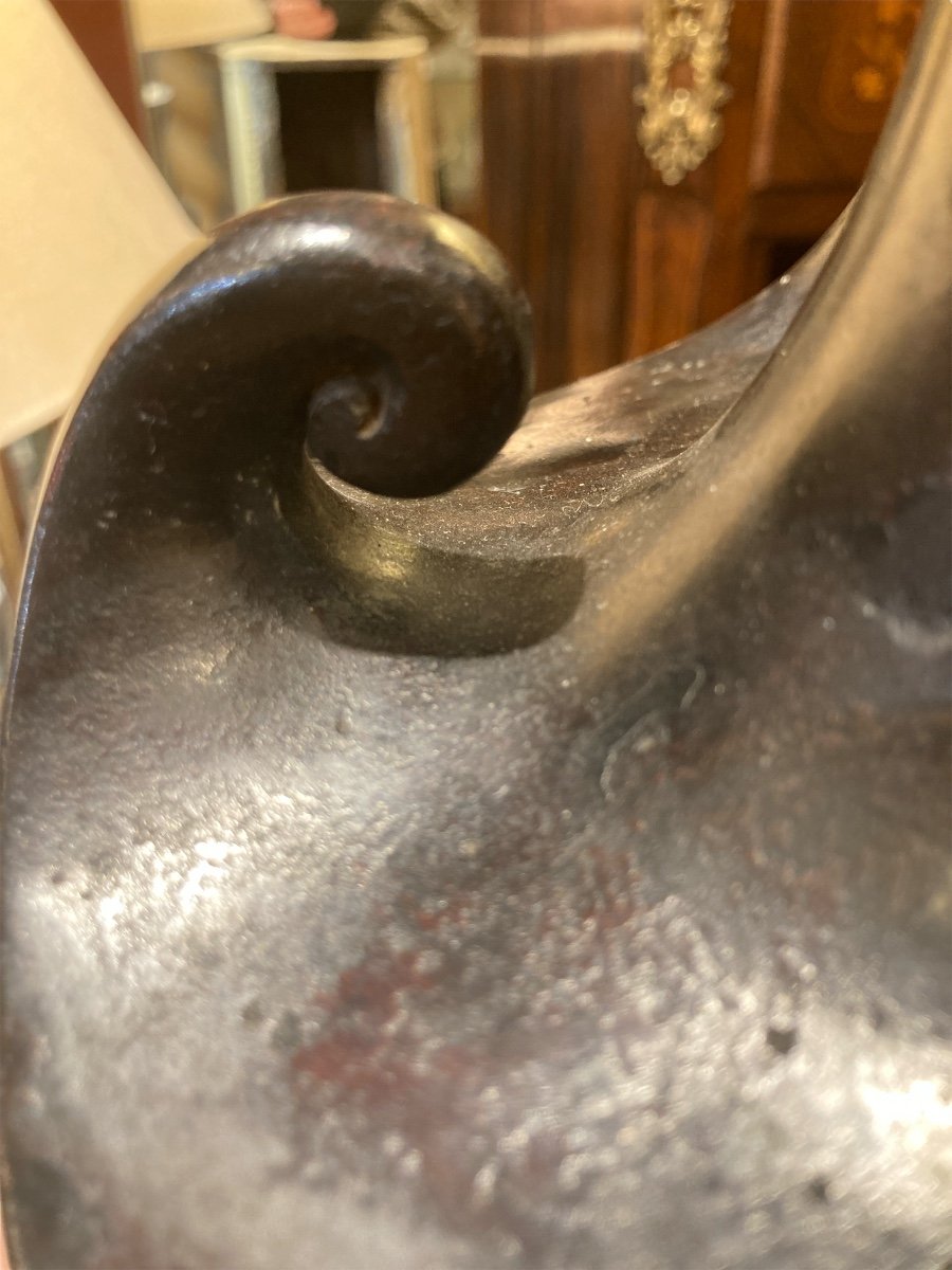 Vase Japonais En Bronze XIXe-photo-2