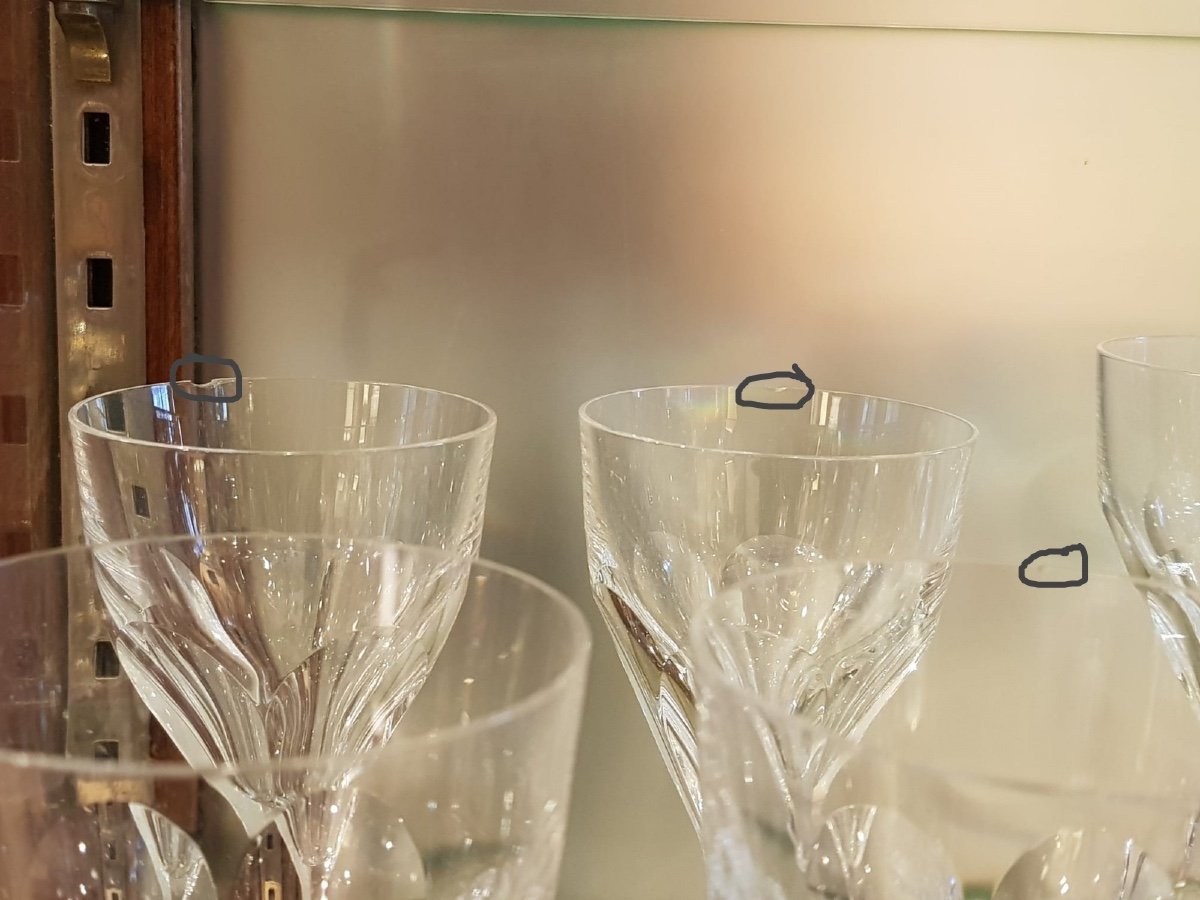 Saint Louis, Set Of 35 Crystal Glasses Model Bristol, Twentieth.-photo-1