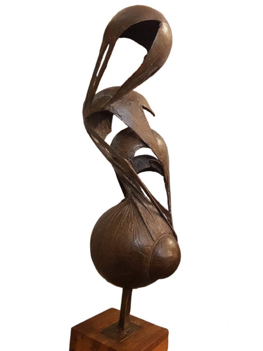 Toni Fabris (1915-1989), Bronze Abstrait, XXe-photo-4