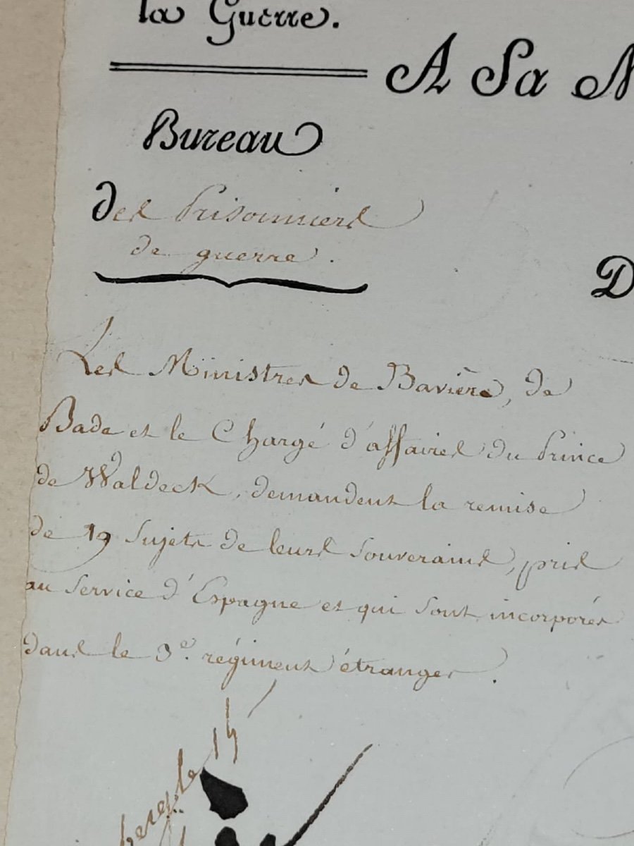 Napoléon 1er Et Le Duc De Feltre, Apostille Sur Un Rapport Du 27 Mai 1812.-photo-2