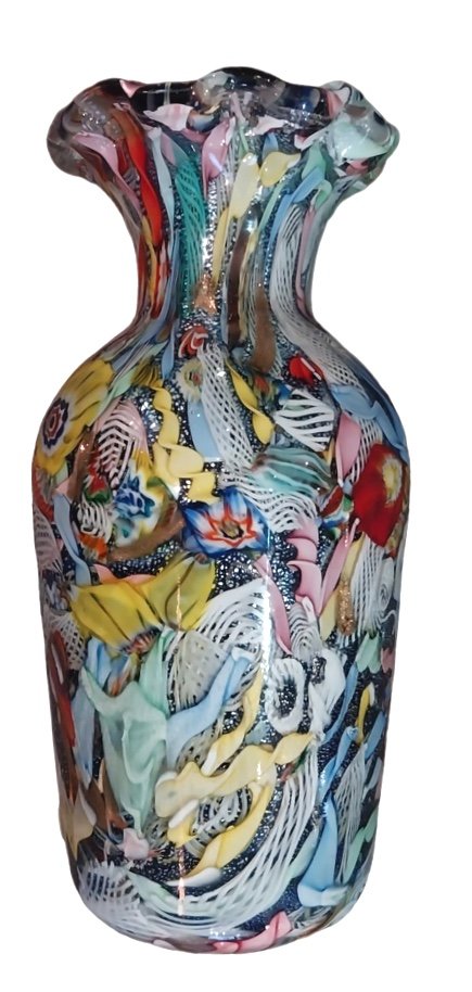 Dino Martens For Murano, Glass Paste Vase, Tutti Frutti, 1950s.-photo-5