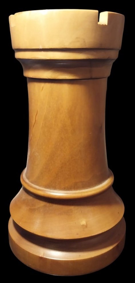 Box, Wooden Chess Tower, 20th Century