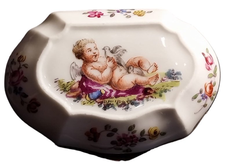 Meissen Porcelain Box, 19th Century.-photo-4