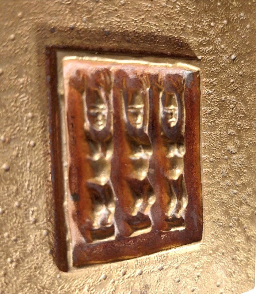 Line Vautrin (1913-1997), "the Three Graces", Rectangular Powder Compact, 20th-photo-4