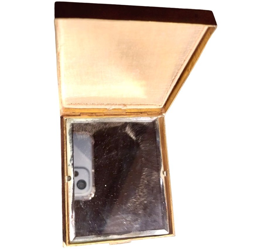 Line Vautrin (1913-1997), "the Three Graces", Rectangular Powder Compact, 20th-photo-1