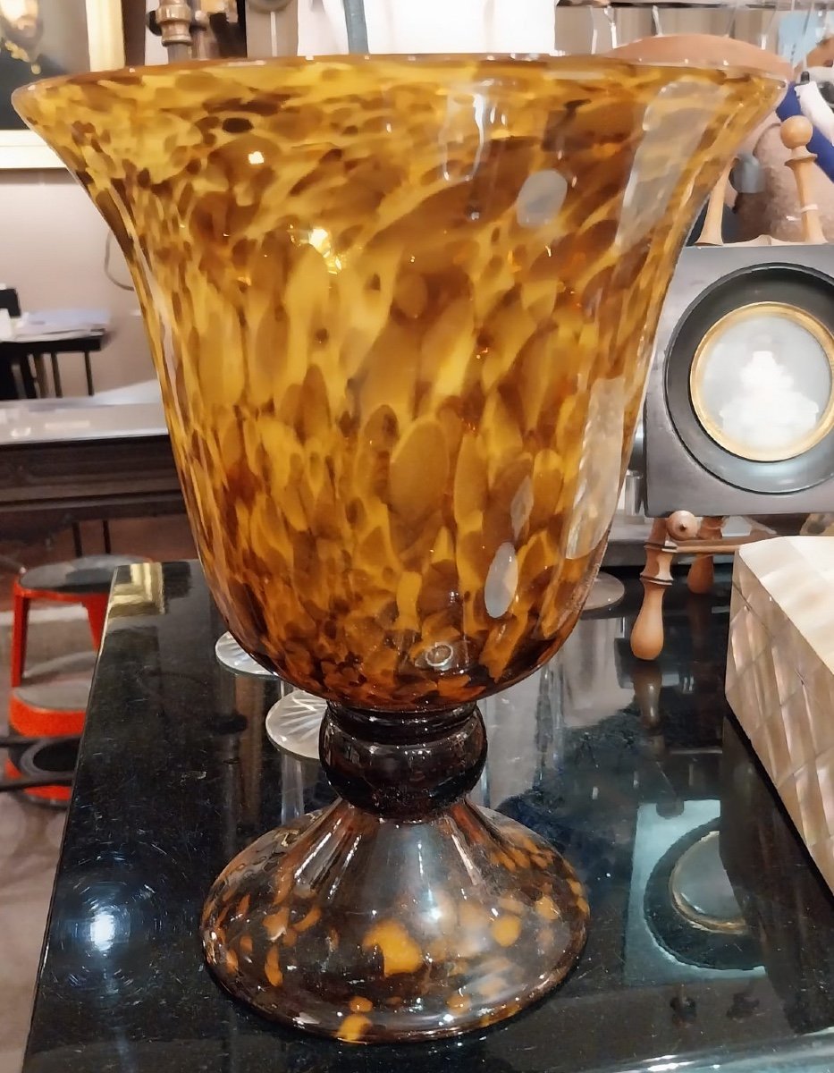 Murano Blown Glass Vase, 20th Century-photo-4